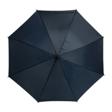 Parapluie canne ouverture automatique bleu marine