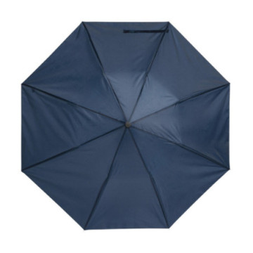 Parapluie pliable ouverture & fermeture manuelles bleu marine