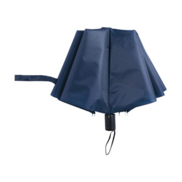 Parapluie pliable ouverture & fermeture manuelles bleu marine