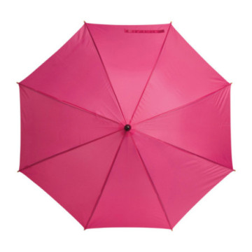 Parapluie canne ouverture automatique rose foncé