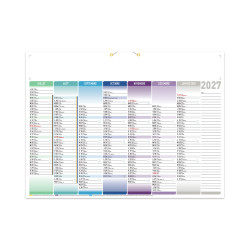 Calendrier bancaire standard 55x40,5 cm marquage 1 couleur