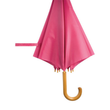 Parapluie canne ouverture automatique rose foncé