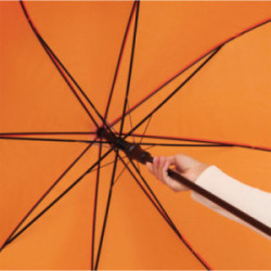 Parapluie golf tempête ouverture automatique orange