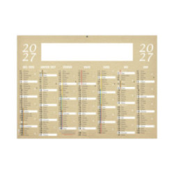 Calendrier bancaire rigide midi 43x33,5 cm marquage 1 couleur