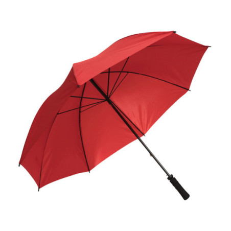 Parapluie golf tempête ouverture manuelle rouge