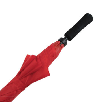 Parapluie golf tempête ouverture manuelle rouge