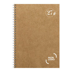 Agenda de bureau à spirale Ecokraft 17 x 24 cm