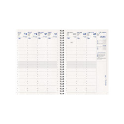 Agenda de bureau à spirale Ecokraft 17 x 24 cm