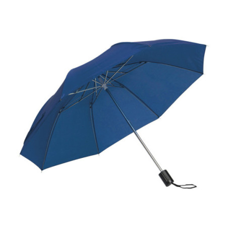 Parapluie pliable ouverture & fermeture manuelles bleu