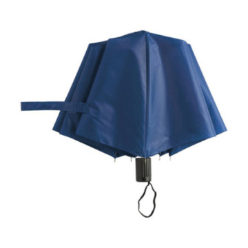 Parapluie pliable ouverture & fermeture manuelles bleu