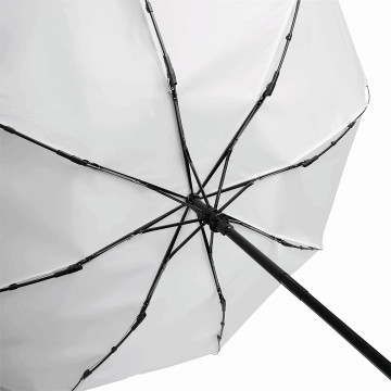 Parapluie pliable tempête ouv/fermeture auto blanc marq Octobre Rose