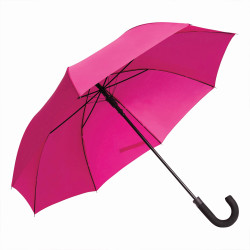 Parapluie golf ouverture automatique rose foncé marquage Octobre Rose