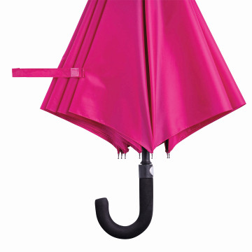 Parapluie golf ouverture automatique rose foncé marquage Octobre Rose