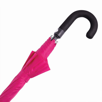 Parapluie golf ouverture automatique rose foncé marquage Octobre Rose