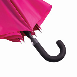Parapluie golf ouverture automatique rose foncé marquage Octobre Rose