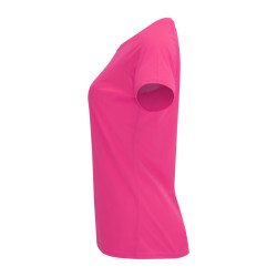 Tee-shirt de sport respirant femme Roly® Bahrain marq Octobre Rose
