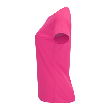 Tee-shirt de sport respirant femme Roly® Bahrain marq Octobre Rose