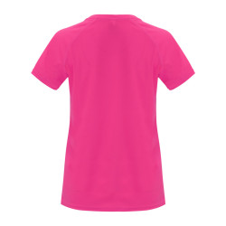 Tee-shirt de sport respirant femme Roly® Bahrain marq Octobre Rose