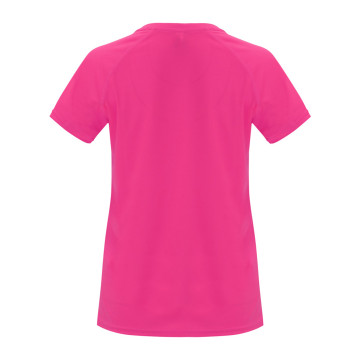 Tee-shirt de sport respirant femme Roly® Bahrain marq Octobre Rose