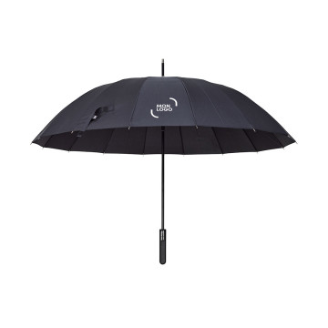 Parapluie golf tempête en rPET ouverture automatique 16 pans