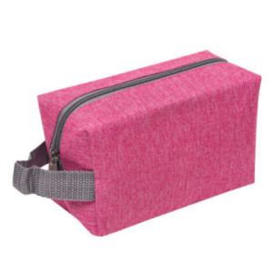 Trousse de toilette en rPET rose foncé