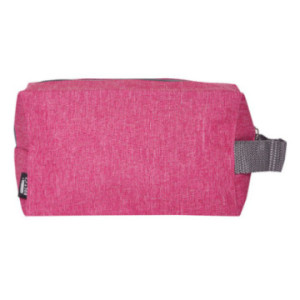 Trousse de toilette en rPET rose foncé