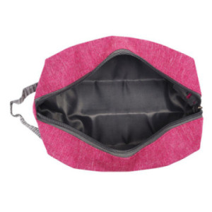 Trousse de toilette en rPET rose foncé