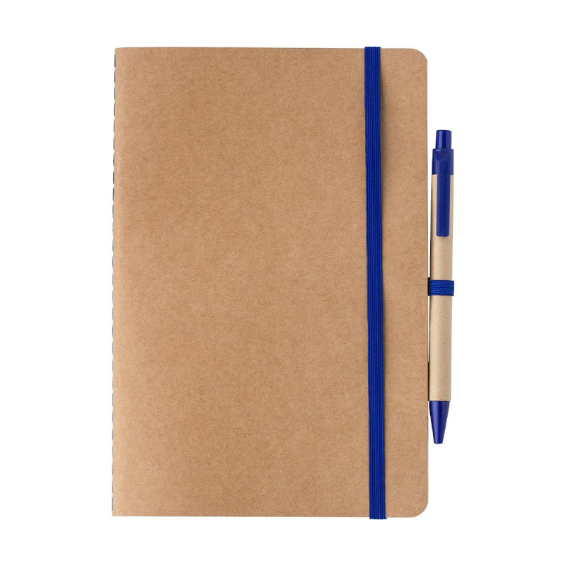 Carnet A5 en carton recyclé avec stylo
