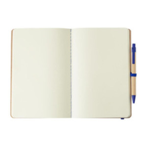 Carnet A5 en carton recyclé avec stylo