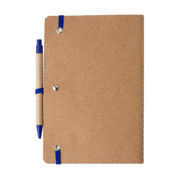 Carnet A5 en carton recyclé avec stylo