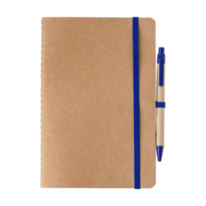 Carnet A5 en carton recyclé avec stylo