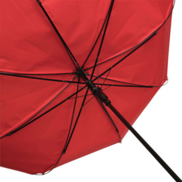 Parapluie canne en rPET ouverture automatique rouge