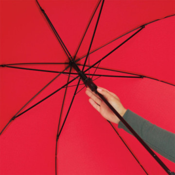 Parapluie canne en rPET ouverture automatique rouge