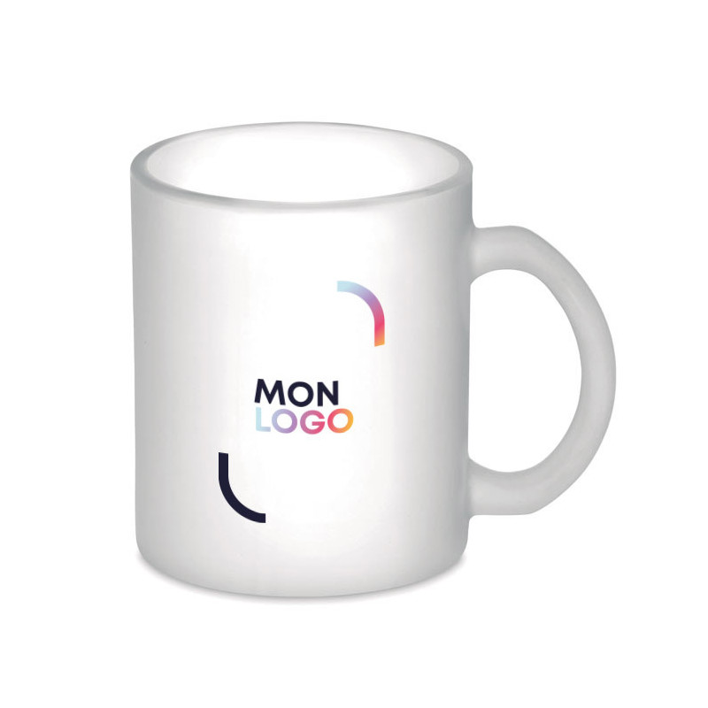 Tasse en verre dépoli 300 mL
