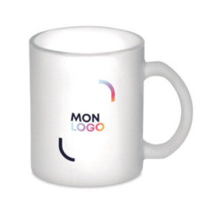 Tasse en verre dépoli 300 mL