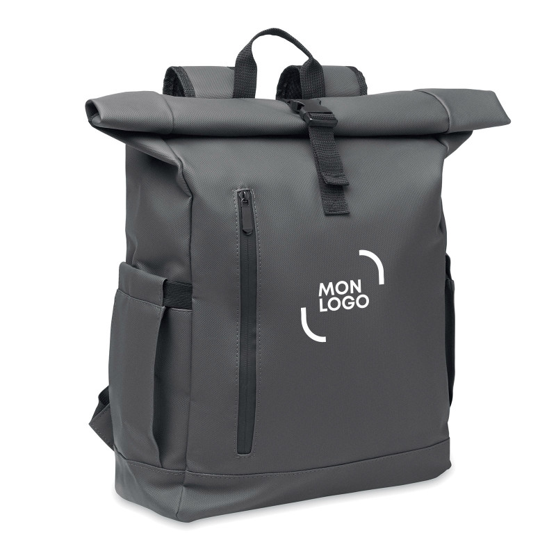 Sac à dos ordinateur roll top en rPET