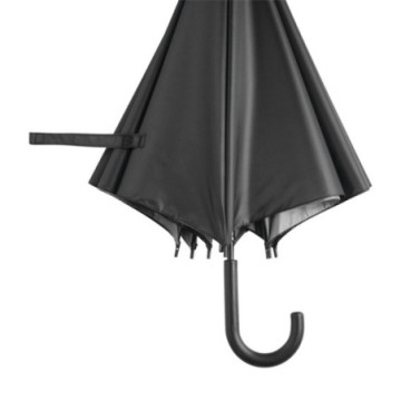 Parapluie canne ouverture automatique noir/gris