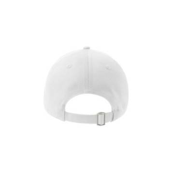 Casquette en coton bio et polyester recyclé 6 pans Atlantis® blanche