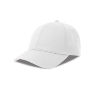 Casquette en coton bio et polyester recyclé 6 pans Atlantis® blanche