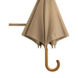 Parapluie canne ouverture automatique beige