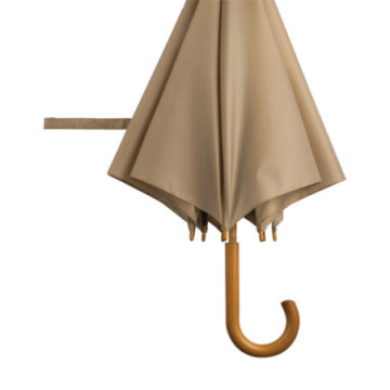 Parapluie canne ouverture automatique beige