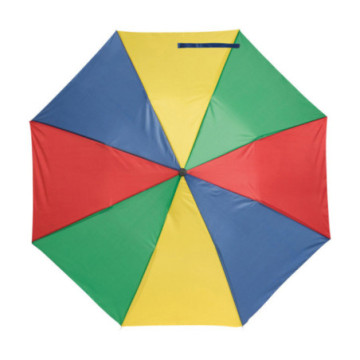 Parapluie pliable ouverture & fermeture manuelles multicolore