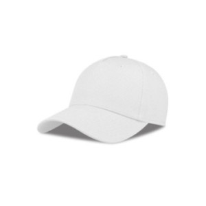 Casquette 5 pans en coton bio et polyester recyclé Atlantis® blanche