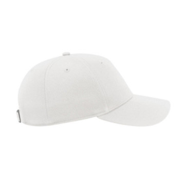 Casquette 5 pans en coton bio et polyester recyclé Atlantis® blanche