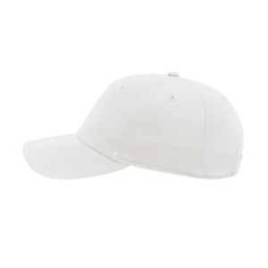 Casquette 5 pans en coton bio et polyester recyclé Atlantis® blanche