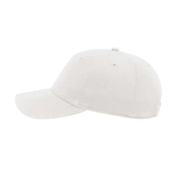 Casquette 5 pans en coton bio et polyester recyclé Atlantis® blanche
