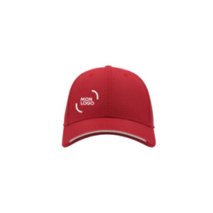Casquette 6 pans en polyester recyclé Atlantis® couleur