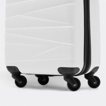 Valise trolley blanc