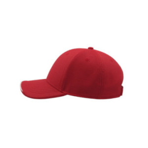 Casquette 6 pans en polyester recyclé Atlantis® couleur