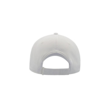 Casquette 6 pans en polyester recyclé Atlantis® blanche